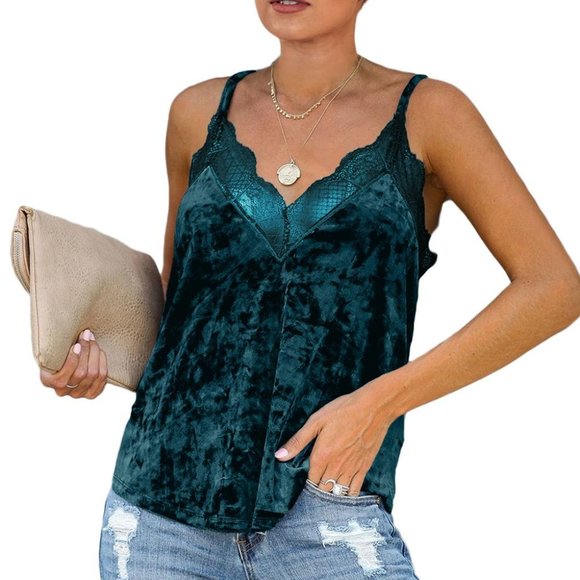 Velvet Lace Tank Top - Picture 2 of 4